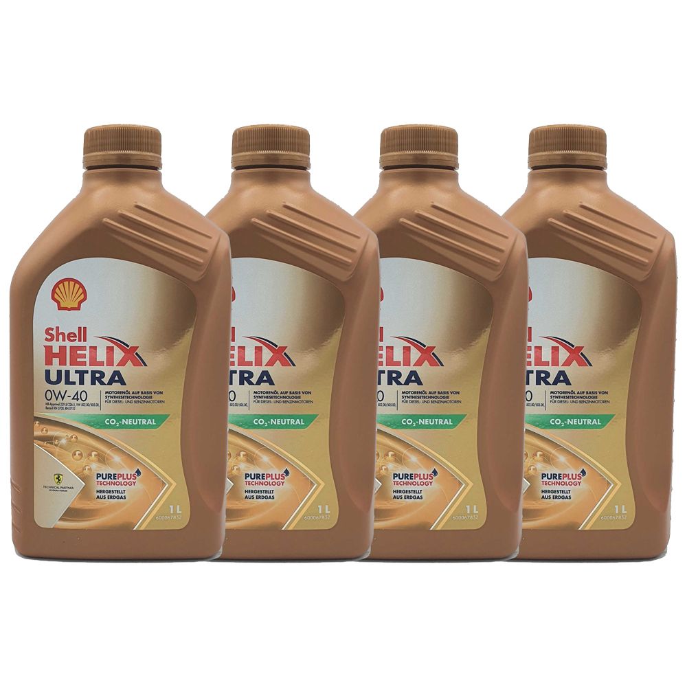 Shell Helix Ultra 0W-40 4x1 Liter