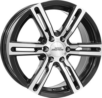 INTER ACTION INTER ACTION KARGIN 6 gloss black/polished 7.5Jx17 6x139.7 ET25