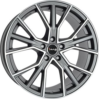 AVUS RACING AF18 matt anthracite polished 8.5Jx20 5x112 ET32