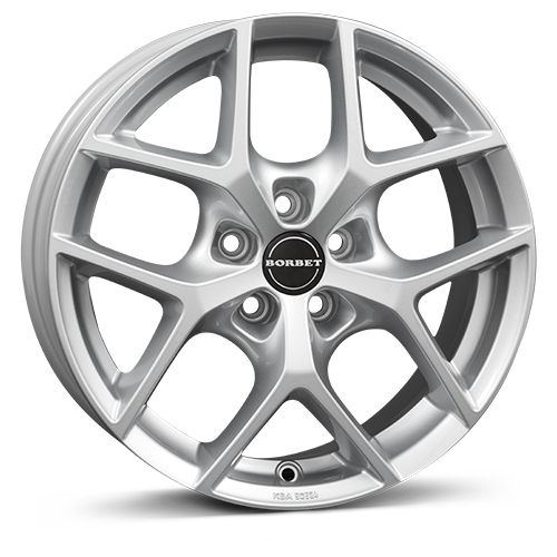 BORBET DESIGN Y kristallsilber 8.0Jx18 5x108 ET45