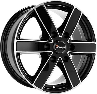 AVUS RACING AC-V61 black polished 7.5Jx17 6x114 ET45