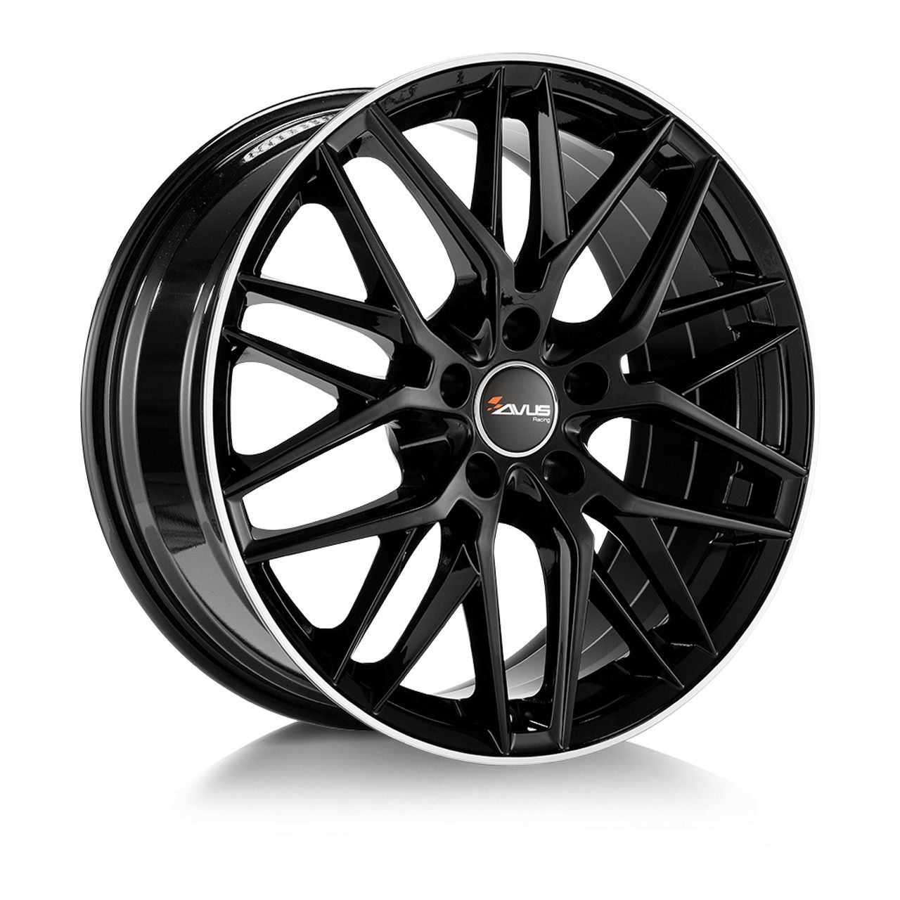 AVUS RACING AF19 black polished lip 7.5Jx17 5x112 ET47