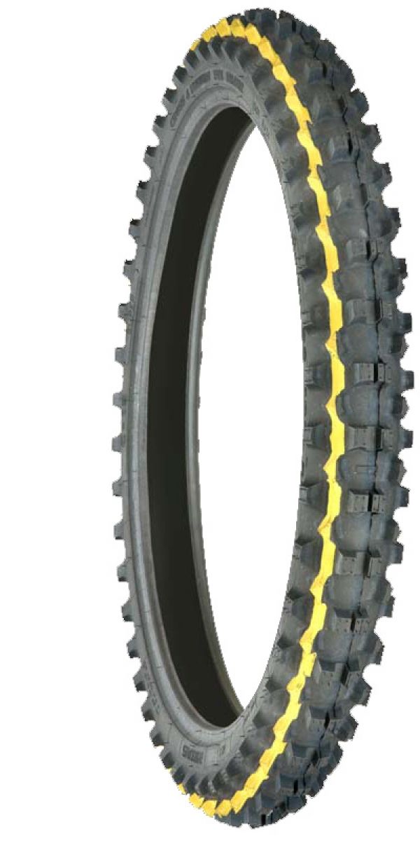 MITAS C-19 SUPER 90/90 - 21 TT 54R YELLOW STRIPE FRONT