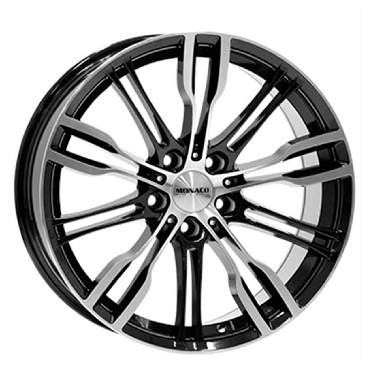 MONACO WHEELS MONACO GP8 black gloss polished 8.0Jx19 5x112 ET45