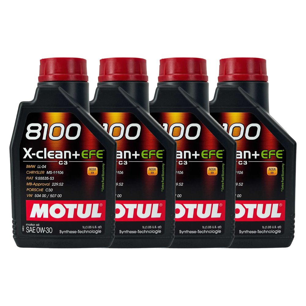 Motul 8100 X-Clean + EFE 0W-30 4x1 Liter