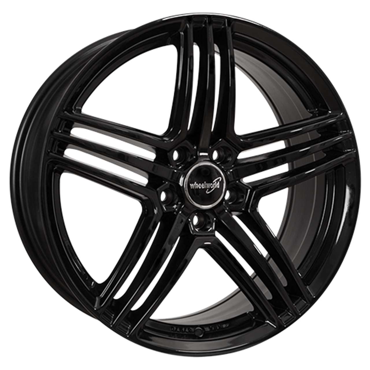 WHEELWORLD-2DRV WH12 black glossy painted 7.5Jx17 5x114 ET45