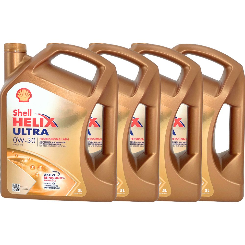 Shell Helix Ultra Professional AP-L 0W-30 4x5 Liter