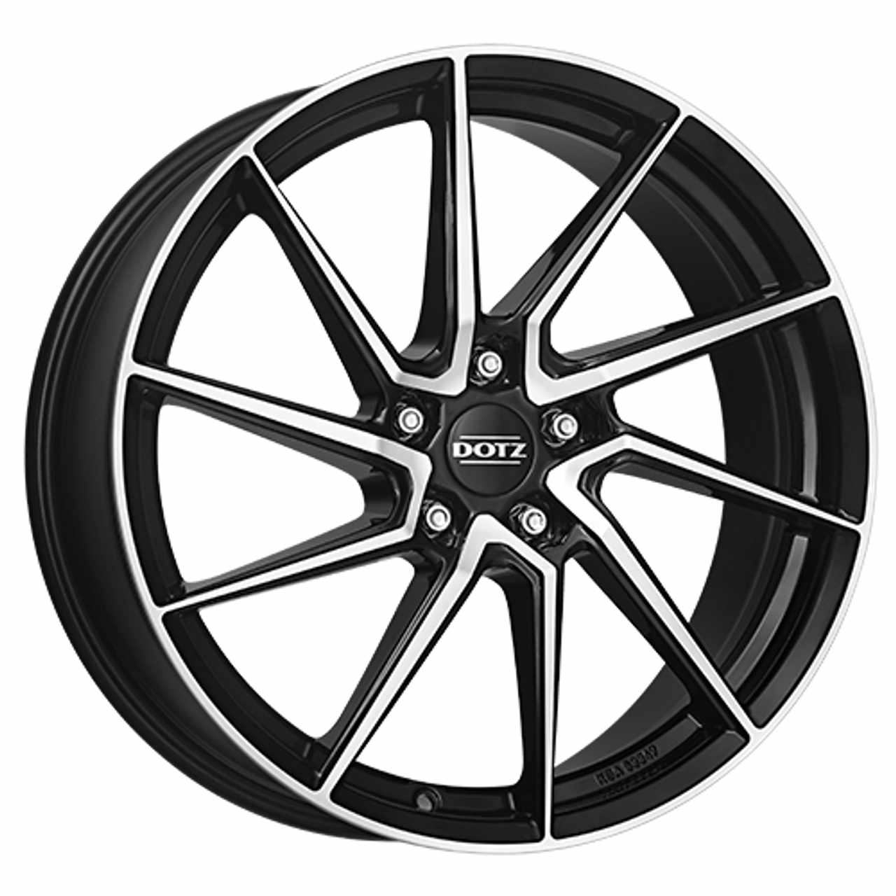 DOTZ SPA DARK black/polished front 8.0Jx18 5x112 ET48