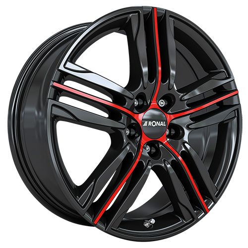 RONAL RONAL R57 MCR jetblack-red spoke 7.5Jx19 5x112 ET33