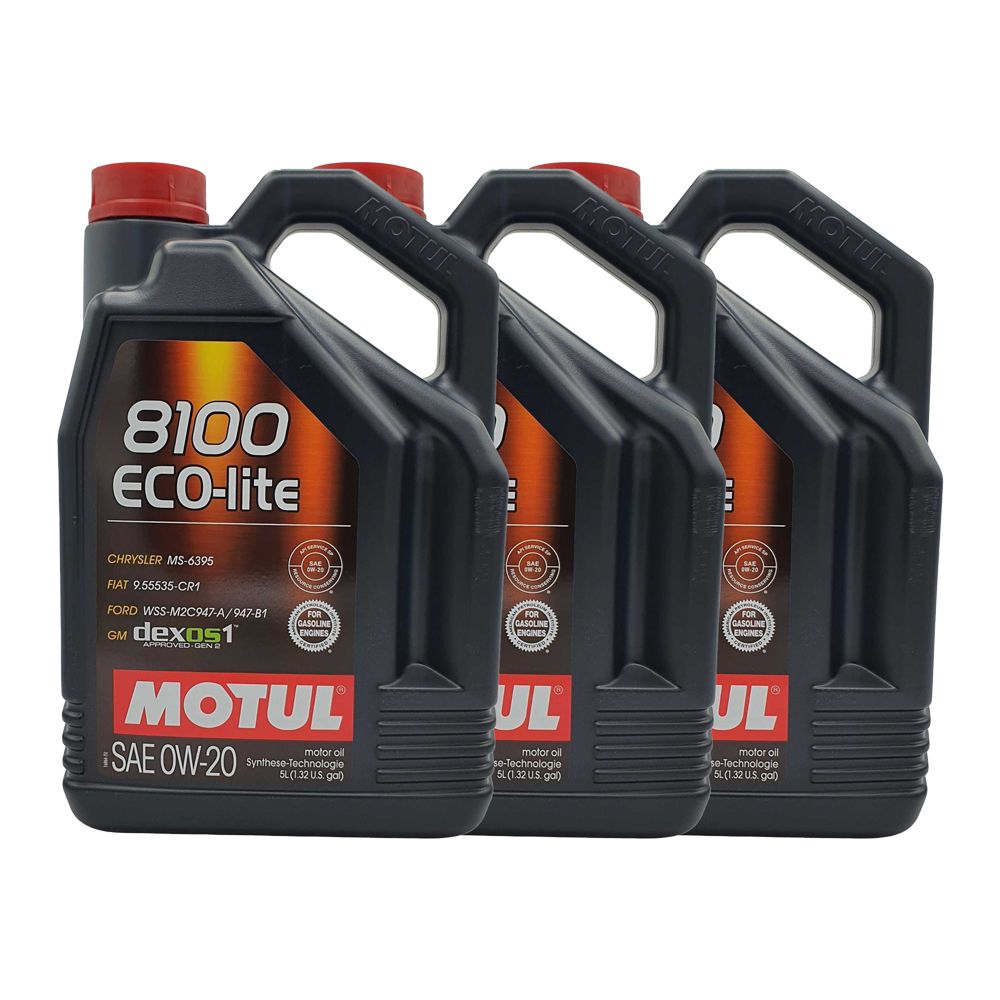 Motul 8100 Eco-Lite 0W-20 3x5 Liter