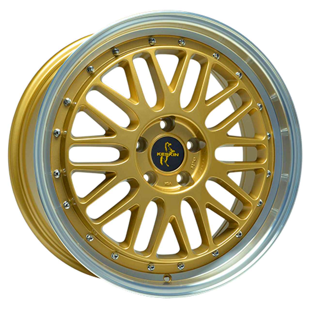 KESKIN KT22 RETRO gold lip polished 8.0Jx18 5x114.3 ET40