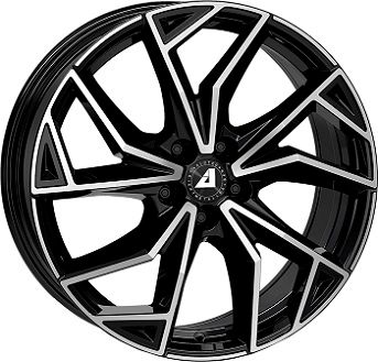 ALUTEC ADX.02 4-LOCH diamantschwarz frontpoliert 7.5Jx18 4x100 ET38