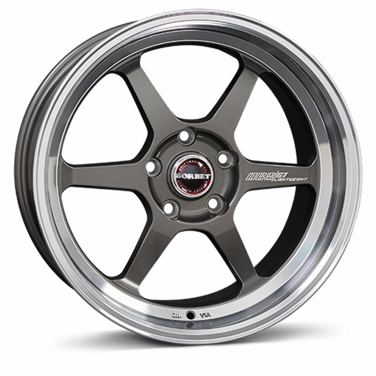 BORBET DESIGN DB8/GT graphite rim polished 8.5Jx18 5x114.3 ET20