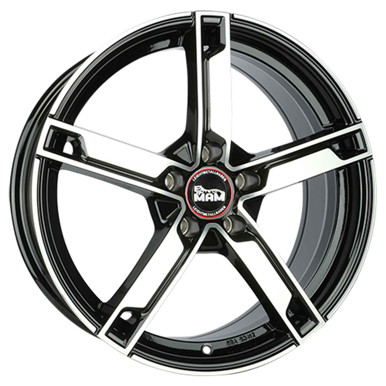 MAM MAM W4 black front polished 7.5Jx18 5x100 ET35