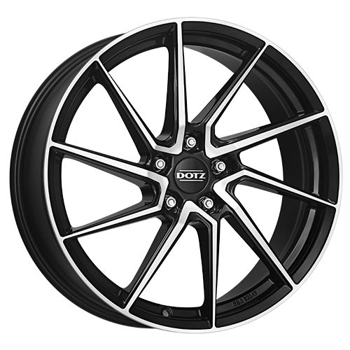 DOTZ SPA DARK black/polished front 7.5Jx17 5x100 ET35