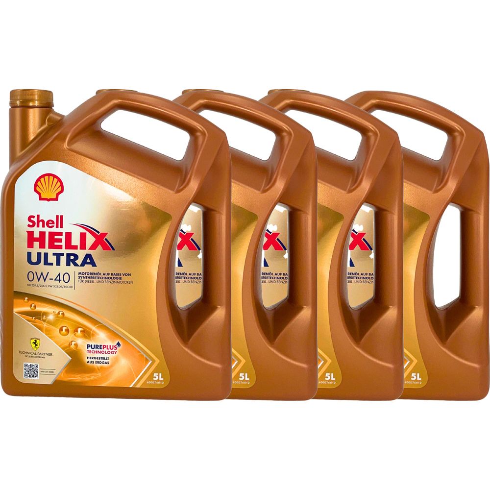 Shell Helix Ultra 0W-40 4x5 Liter