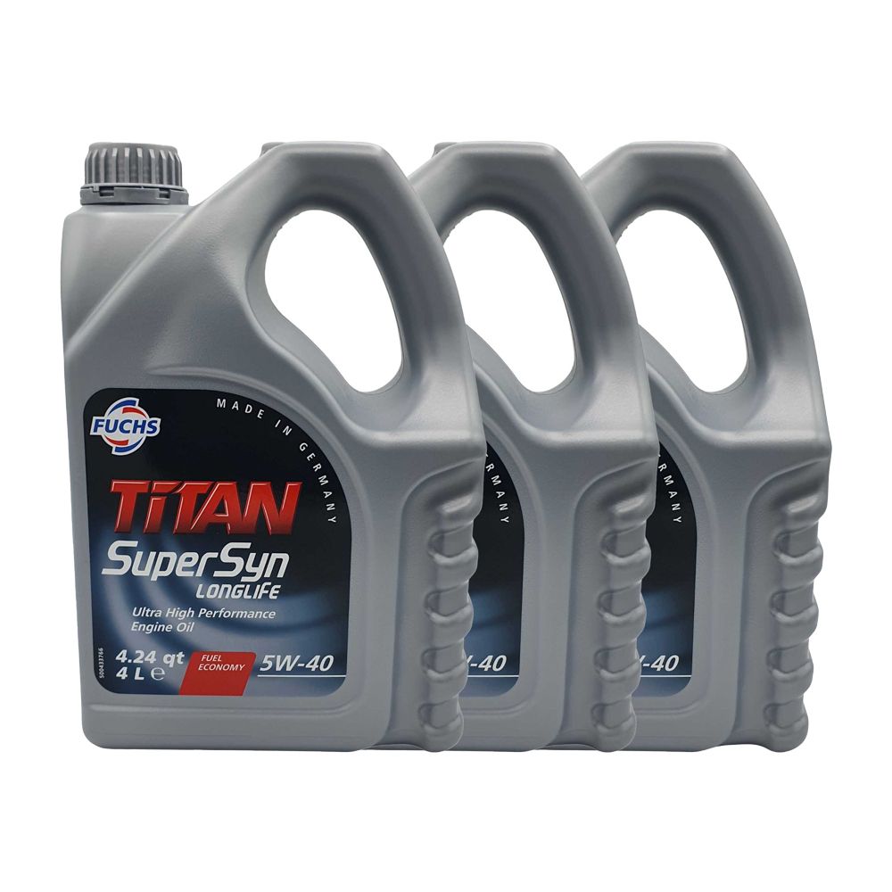 Fuchs Titan Supersyn Longlife 5W-40 3x4 Liter