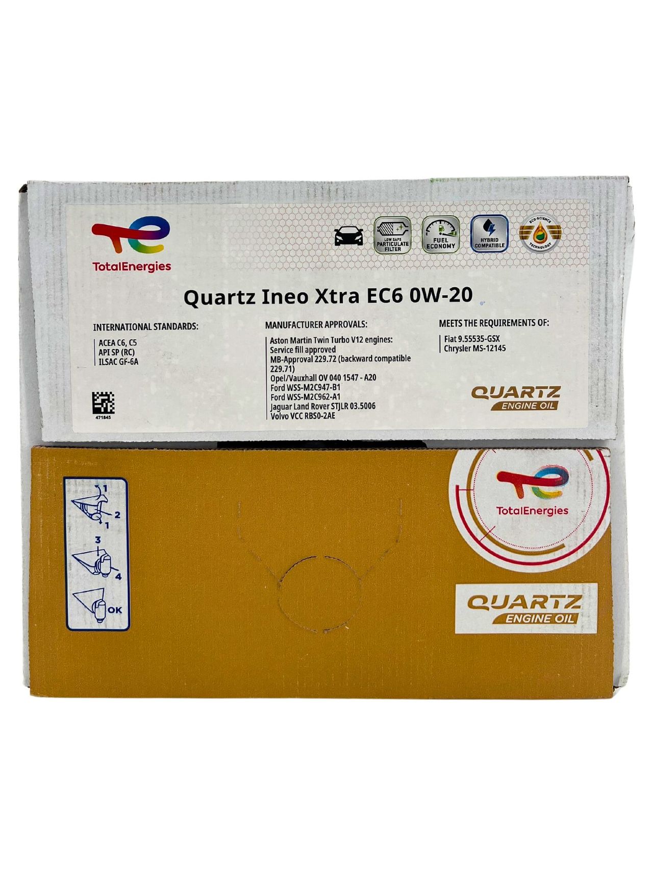 Total Quartz Ineo Xtra EC6 0W-20 20 Liter BAG-IN Box