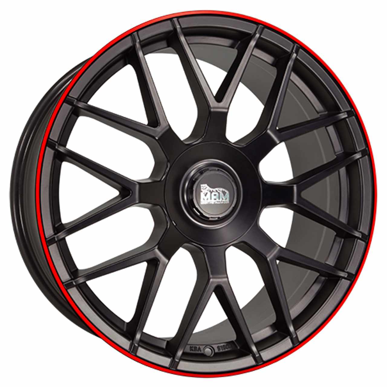 MAM MAM GT1 matt black lip red 8.0Jx18 5x100 ET45