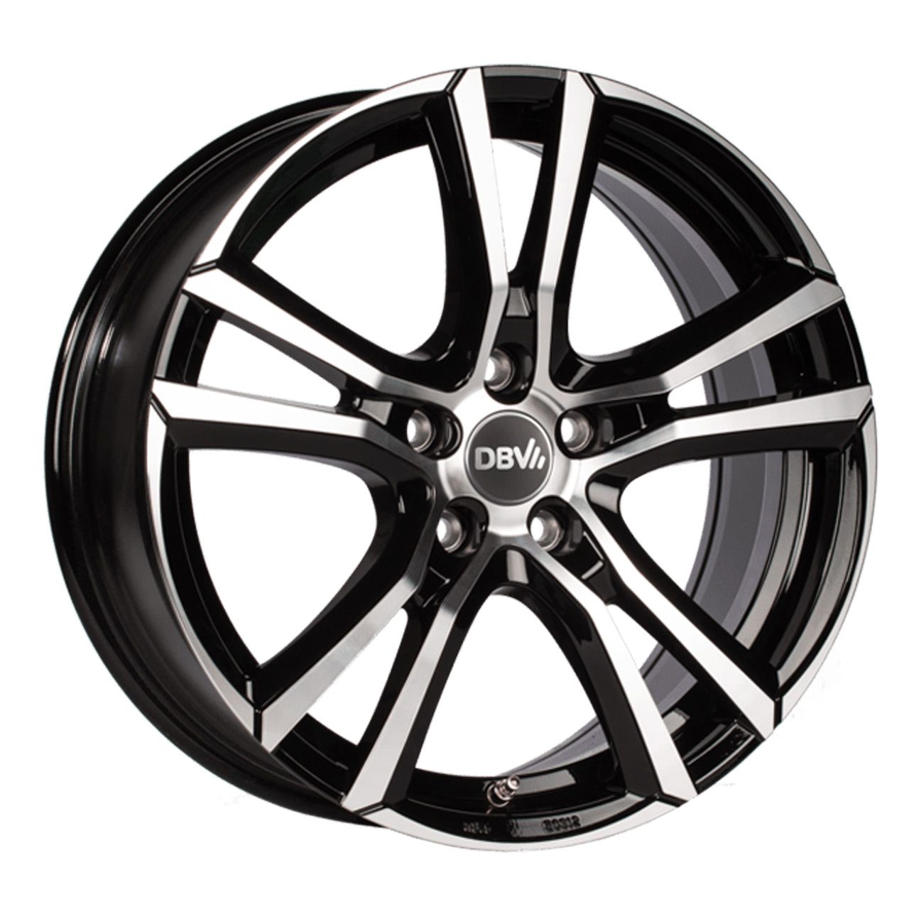 DBV ANDORRA schwarz glänzend frontpoliert 8.0Jx19 5x114.3 ET40