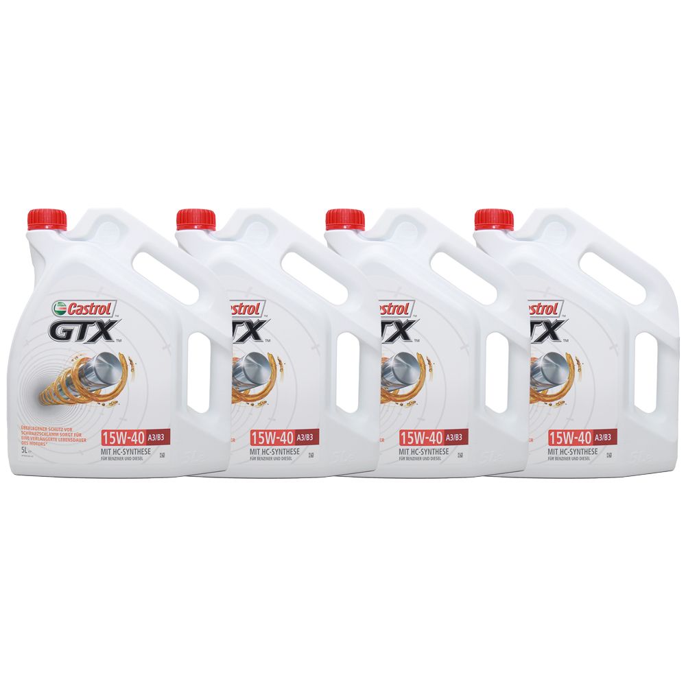 Castrol GTX 15W-40 A3/B3 4x5 Liter