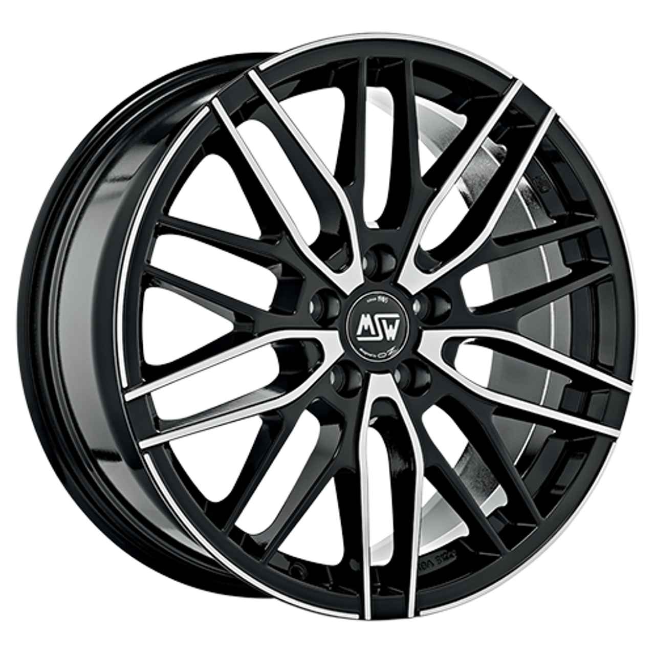 MSW (OZ) MSW 72 gloss black full polished 8.0Jx18 5x108 ET50