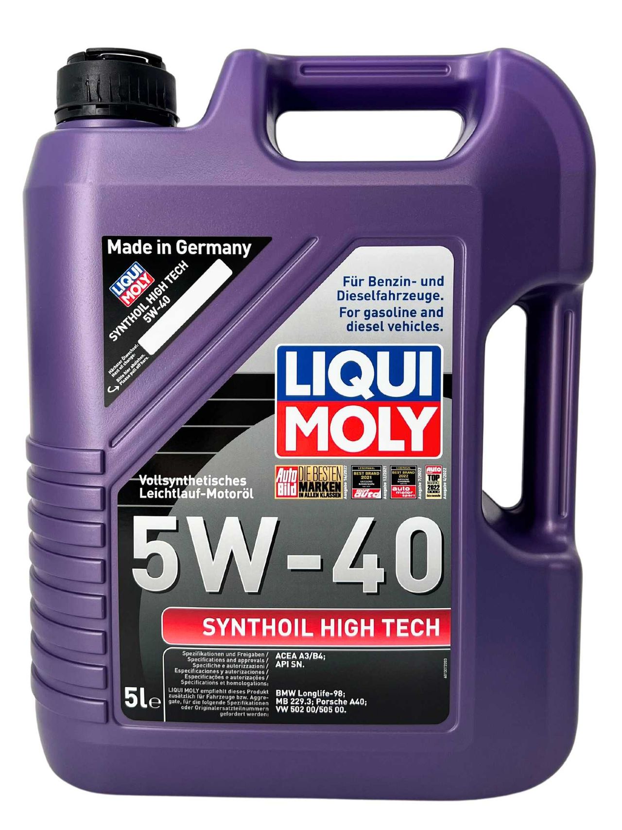 Liqui Moly Synthoil High Tech 5W-40 5 Liter