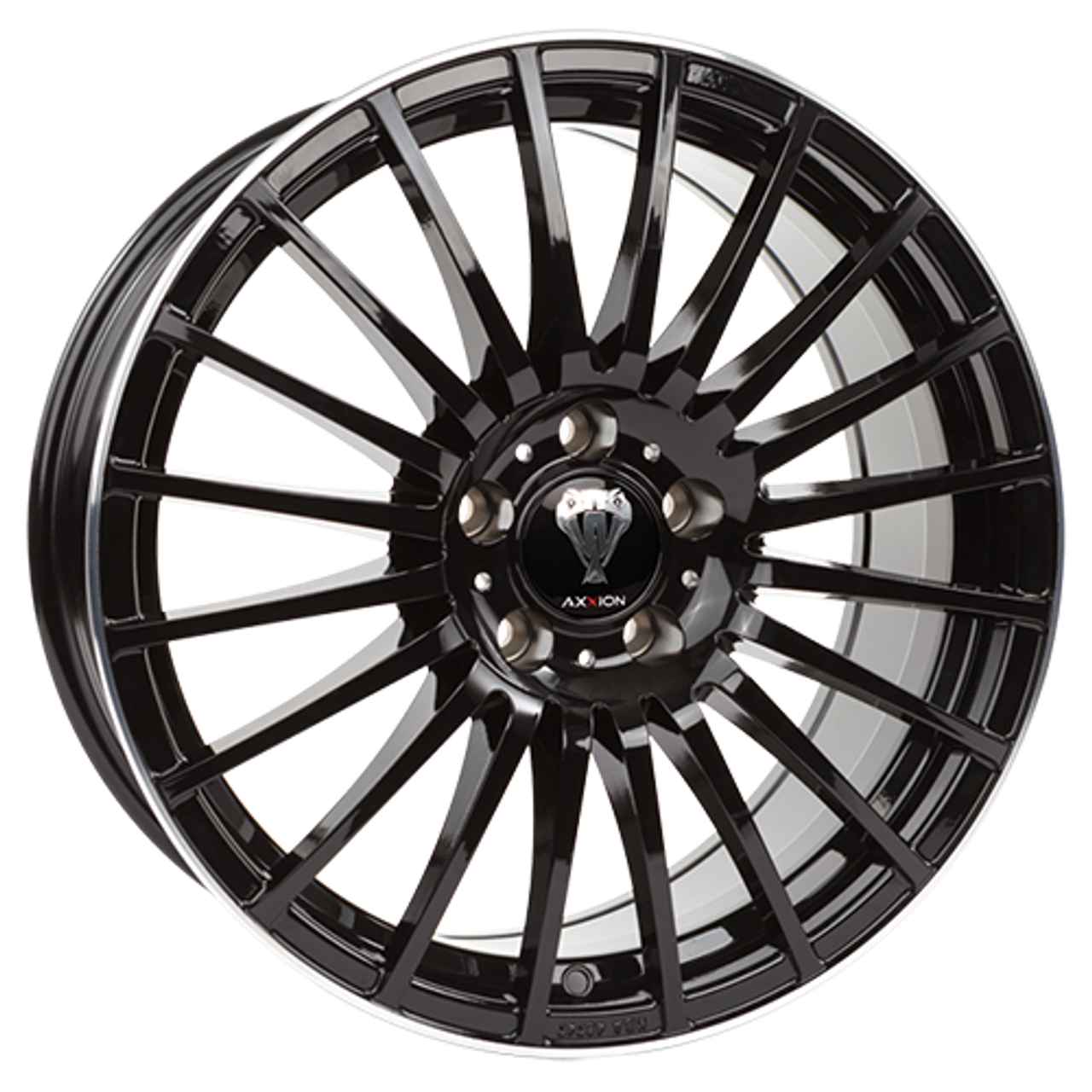 AXXION AX5 Glossy black with full machined lip 8.0Jx18 5x108 ET45