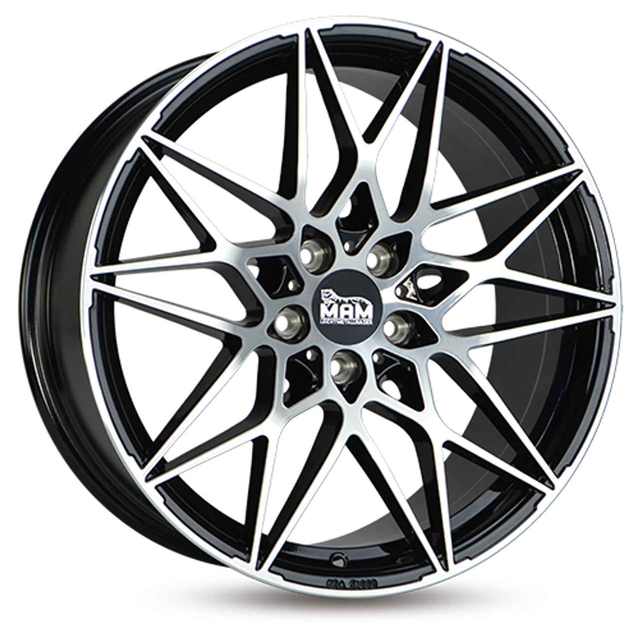 MAM MAM B2 black front polished 8.5Jx19 5x120 ET35